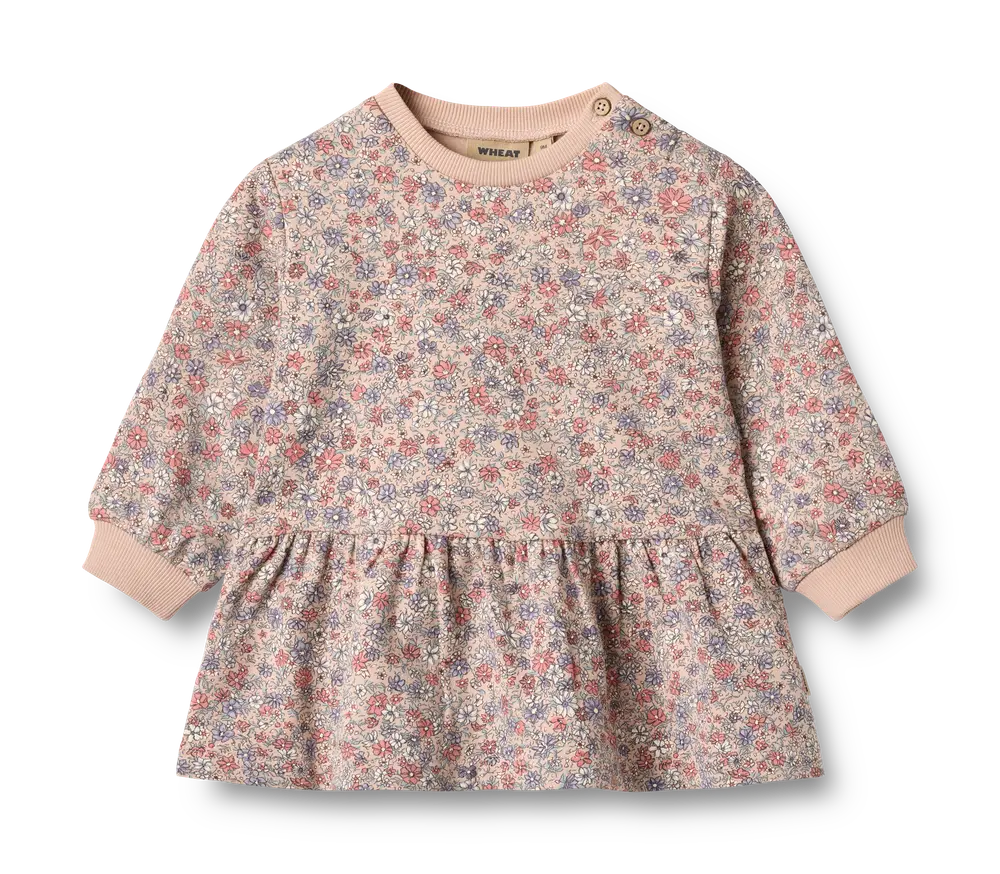 Zenia Sweatkjole Rose Dust Flowers   Mdr
