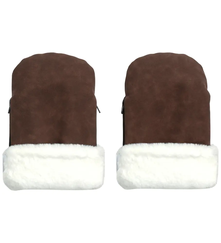 østerbrohandsken Chocolate Brown Faux Suede