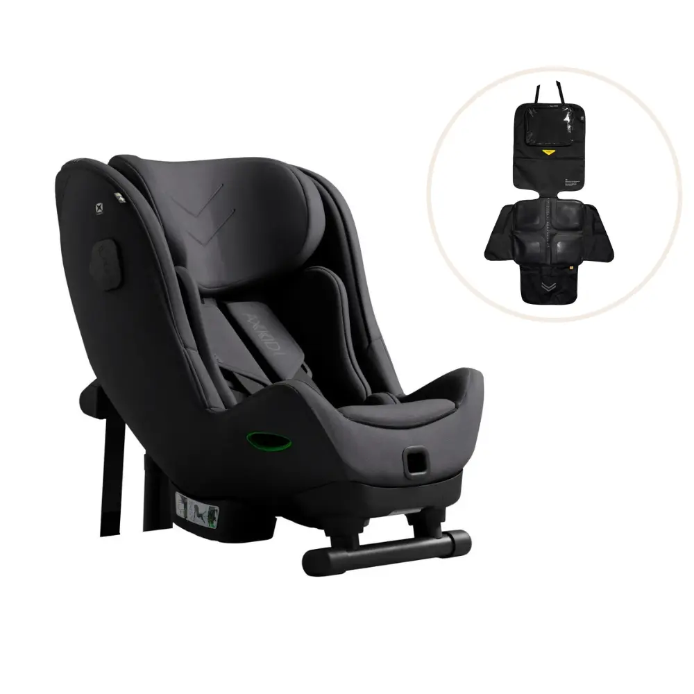 Axkid Minikid   Max Autostol Inkl  Sædebeskytter Arctic Mist Grey