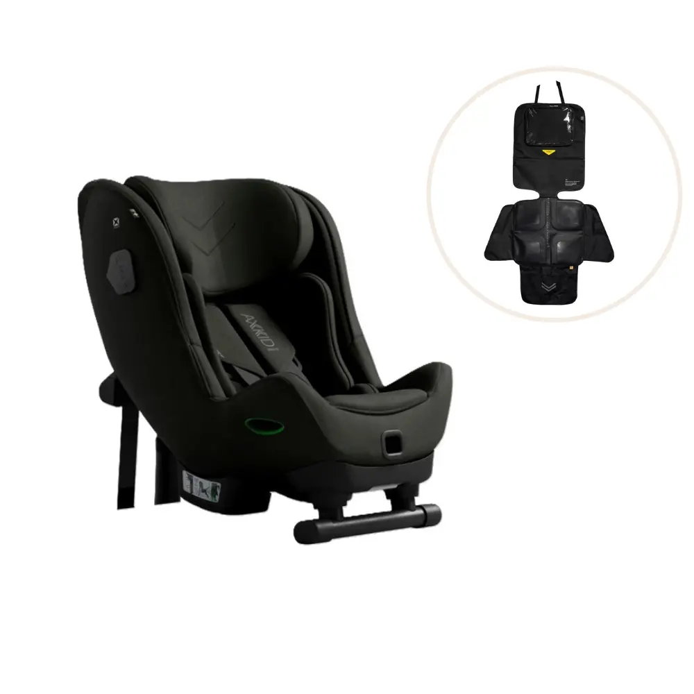 Axkid Minikid   Max Autostol Inkl  Sædebeskytter Forest Moss Green