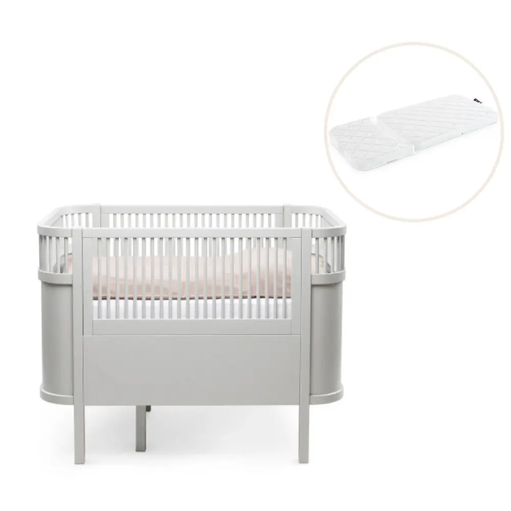 Baby   Jr  Seng Stone Grå Med Madras