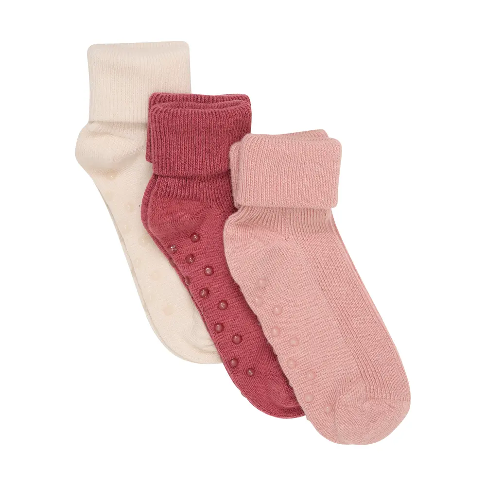 Baby Rib Strømper    Abs Mineral Red 11 14