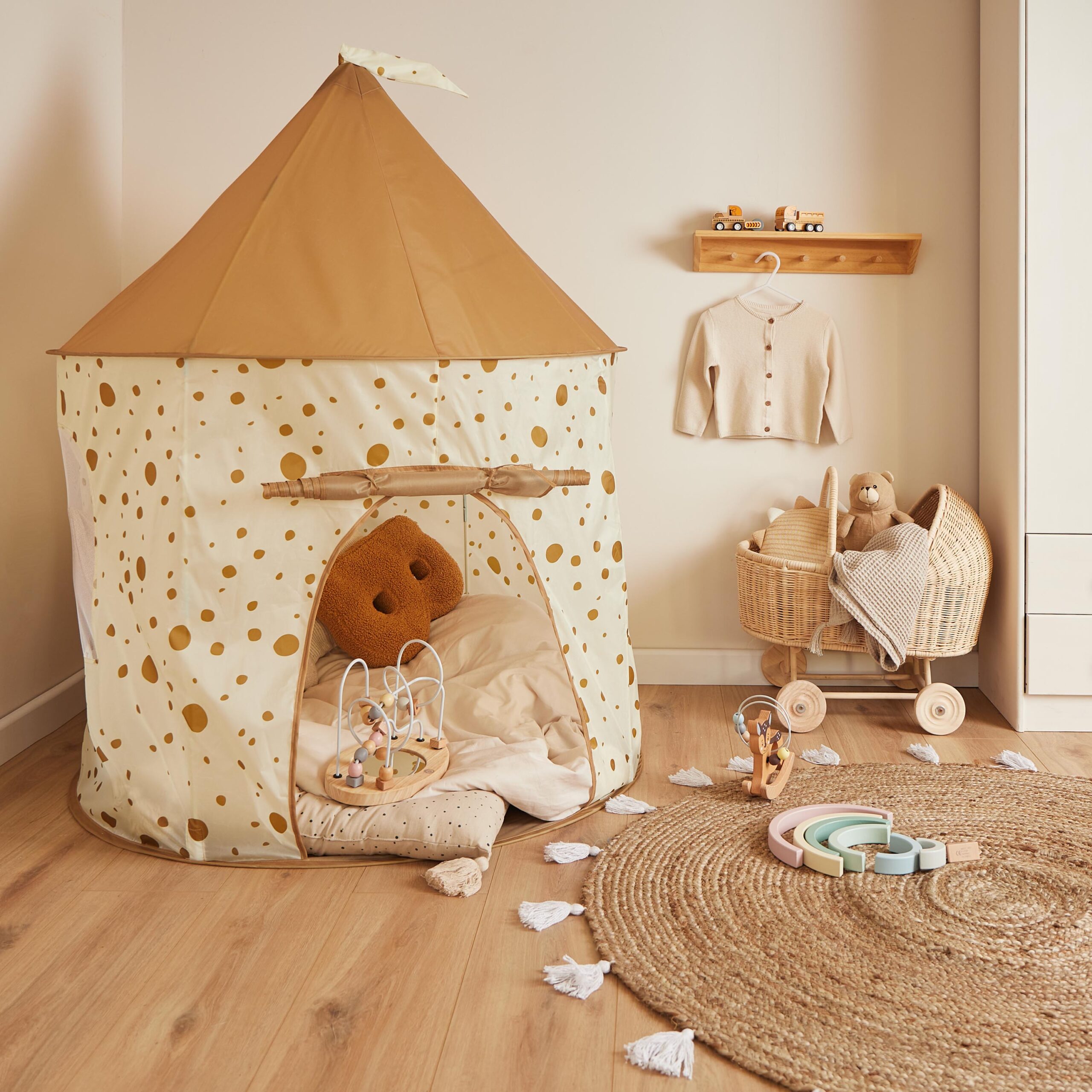 Babynohr Popup Legetelt Slot Med Prikker Babynohr Dk