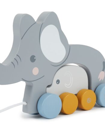 Babynohr Trækkedyr   Træ  Elefant Med Unge Babynohr Dk