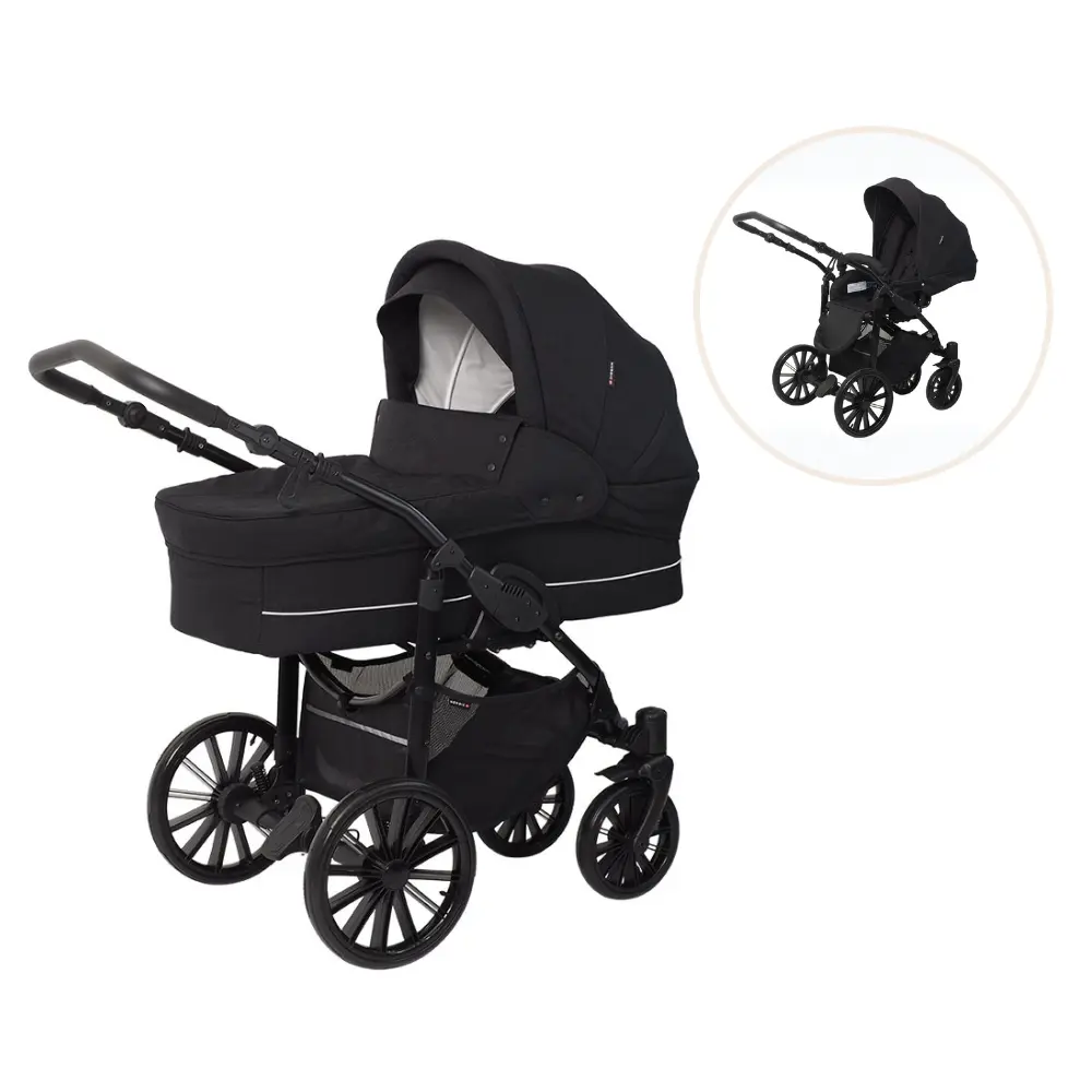 Nordic Lux Inkl  Klapvognssæde Dusty Black