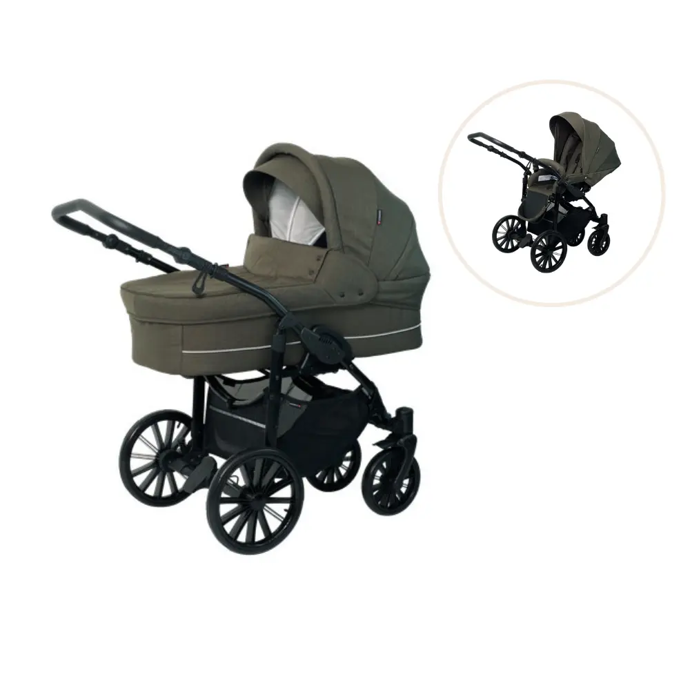 Nordic Lux Inkl  Klapvognssæde Dusty Olive