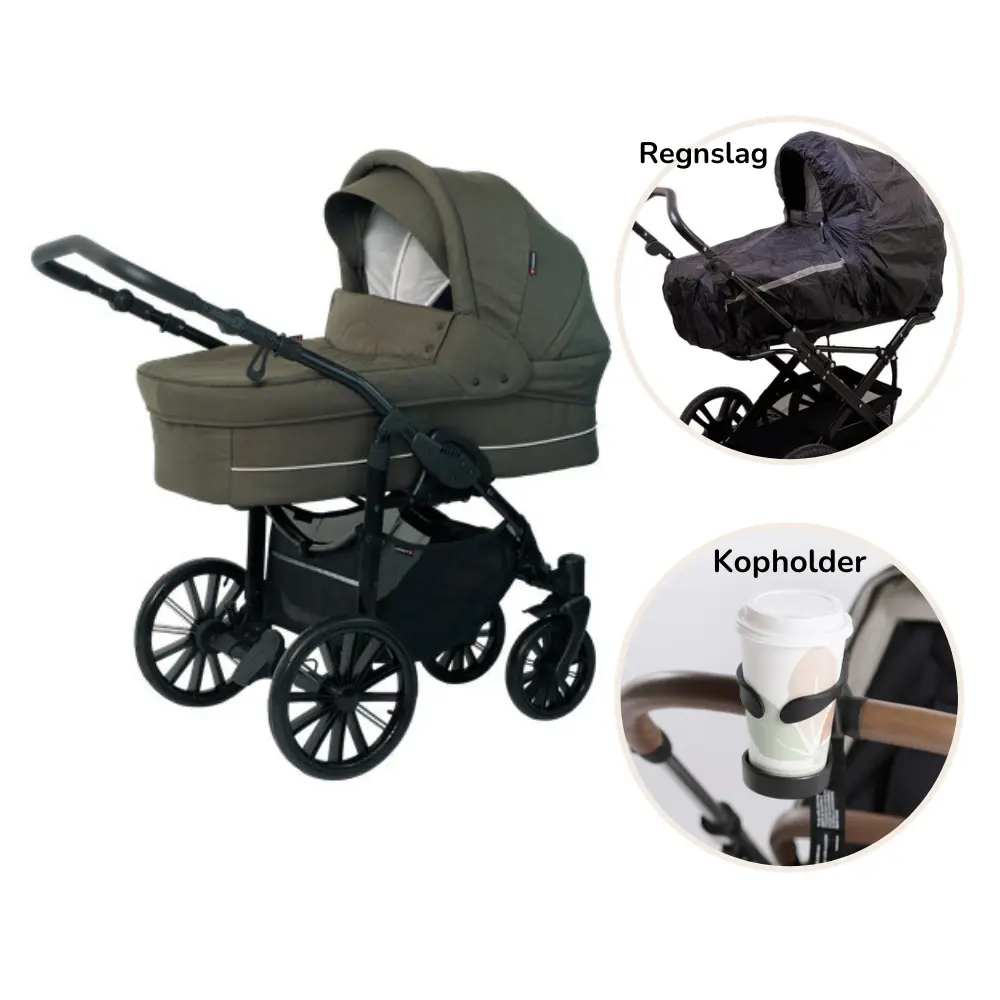 Nordic Lux Inkl  Regnslag Og Kopholder Dusty Olive