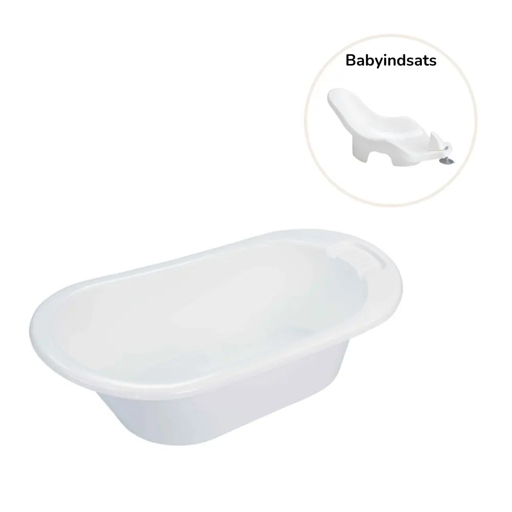 Bebejou Badekar Inkl  Aquasit Baby Support Hvid