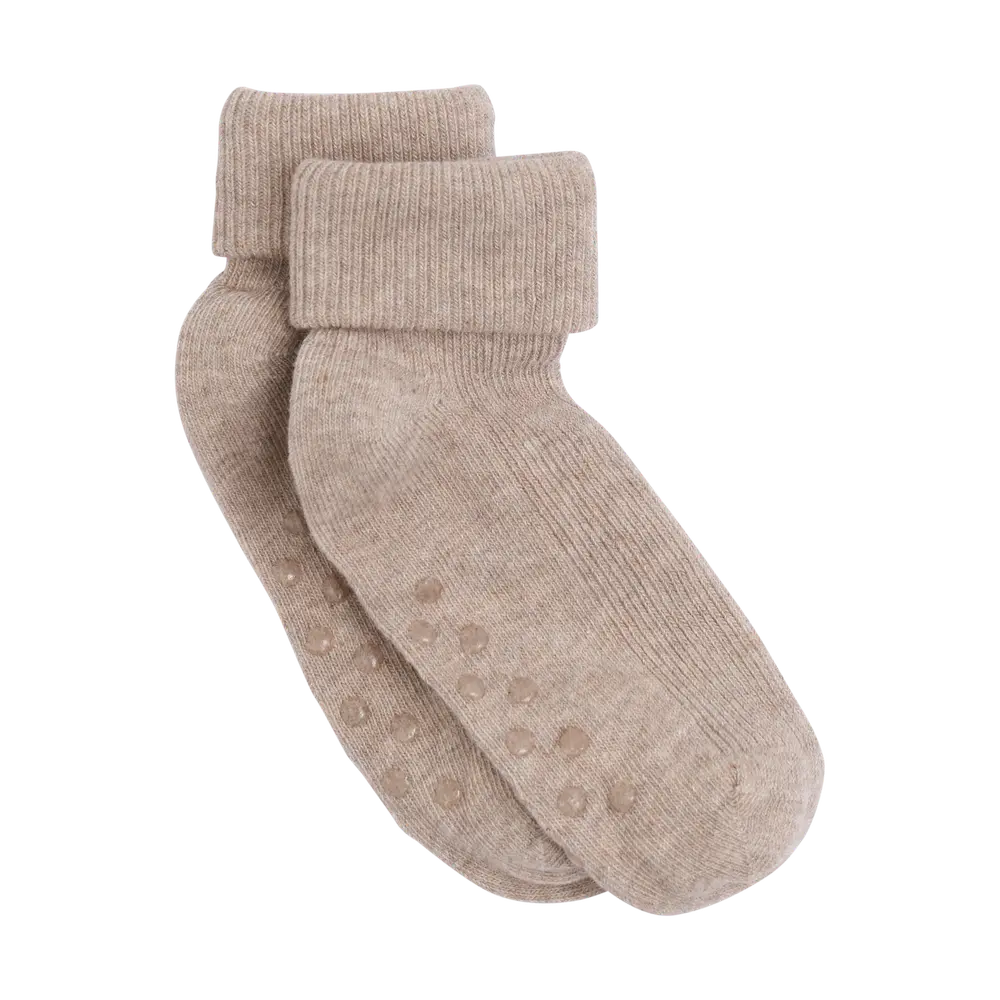 Bekids Ribbede Strømper Mocha Meringue 19 22
