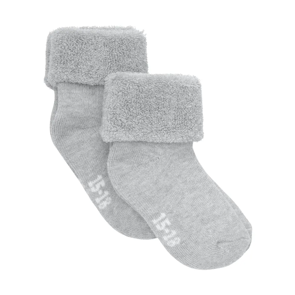 Bekids Terry Strømper  -pak Light Grey Melange  15 18