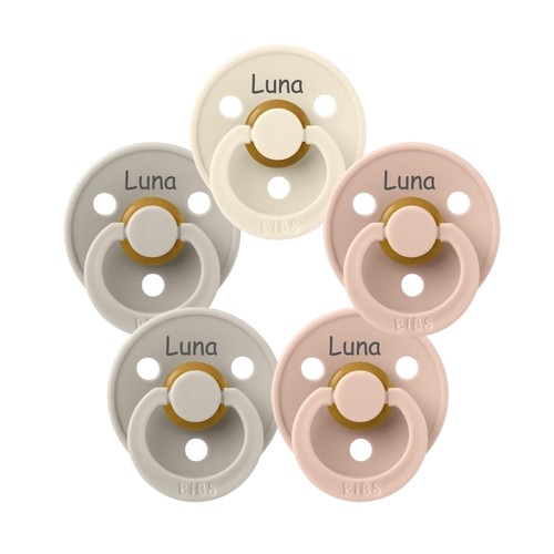 Bibs Colour Str Mdr Symmetrisk Latex Sutter Med Navn -pak