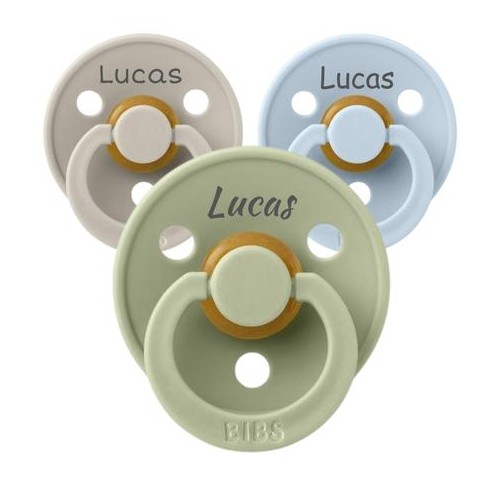 Bibs Colour  Str      -  Mdr  Symmetrisk Latex  Sutter Med Navn