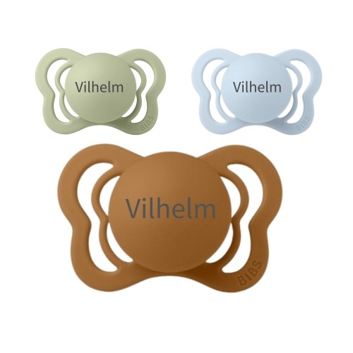 Bibs Couture  Str      -  Mdr  Anatomisk Silikone  Sutter Med Navn