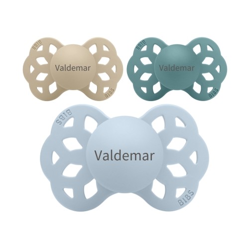 Bibs Infinity  Str        Mdr  Anatomisk Silikone  Sutter Med Navn