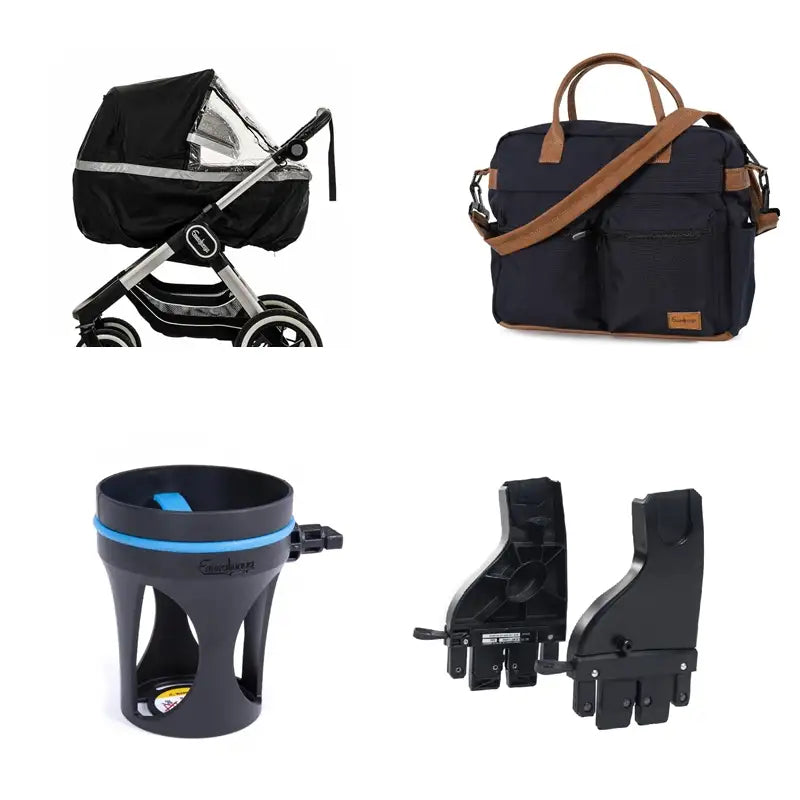 Big Star Sento Sento Max Pusletaske Pakke Til Sento Sento Max   Emmaljunga Kopholder     Emmaljunga Exclusive   Urban Black