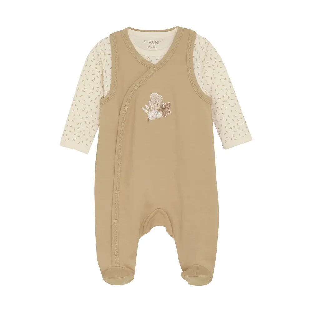 Body Langærmet    Romper Sesame 68