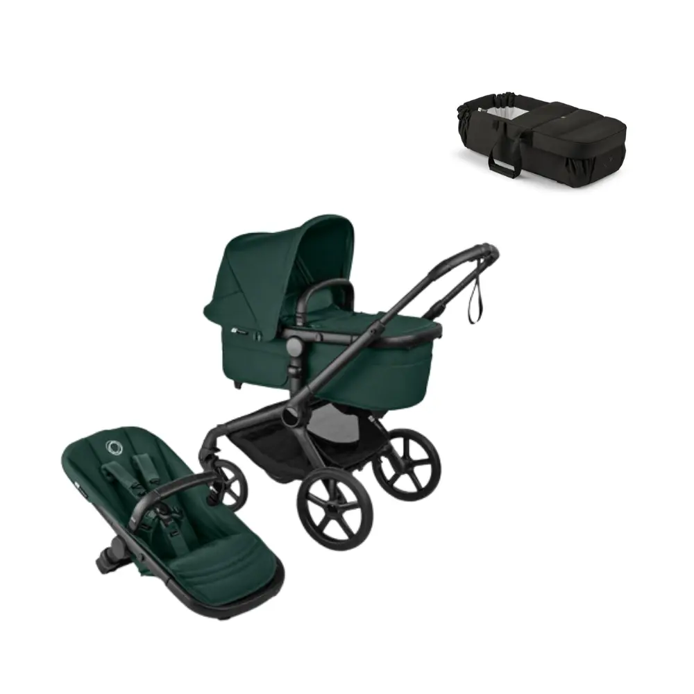 Bugaboo Fox   Renew Kombivogn Med Babynest Black
