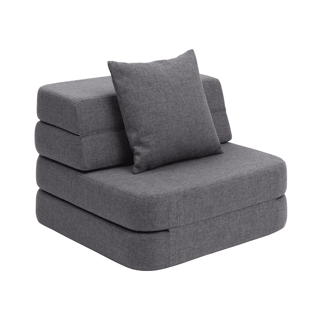 By Klipklap Kk   Fold Sofa Single Blågrå