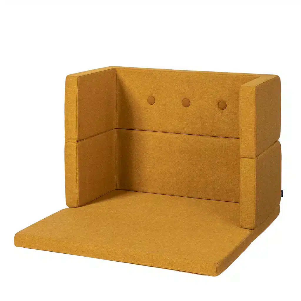 By Klipklap Play Fold Square Mustard    Mustard