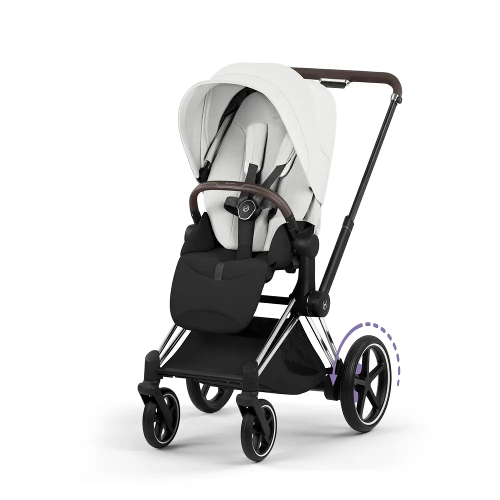 Cybex  -priam Klapvogn Style Off White Chrome Brown