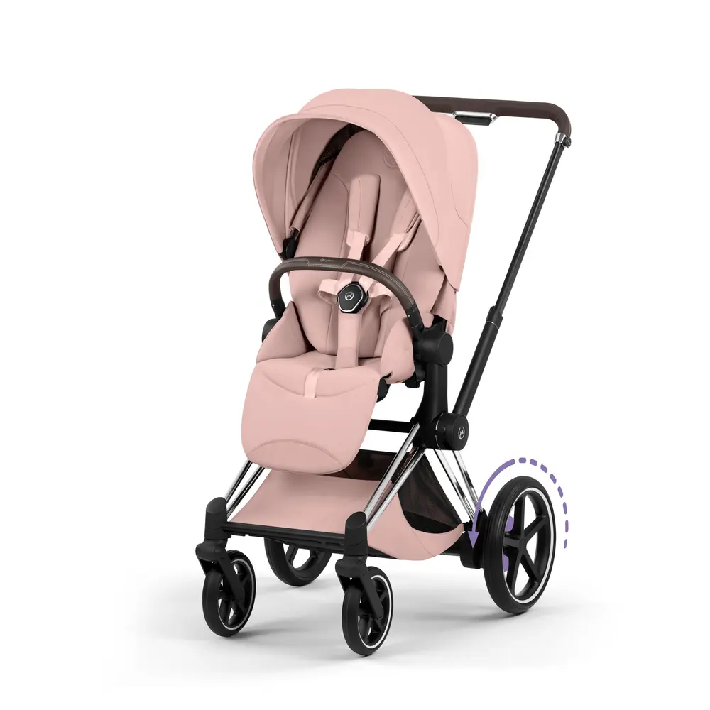 Cybex  -priam Klapvogn Style Peach Pink Chrome Brown