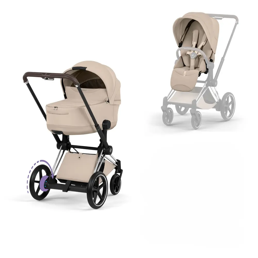 Cybex  -priam Kombivogn Style Cozy Beige Chrome Brown
