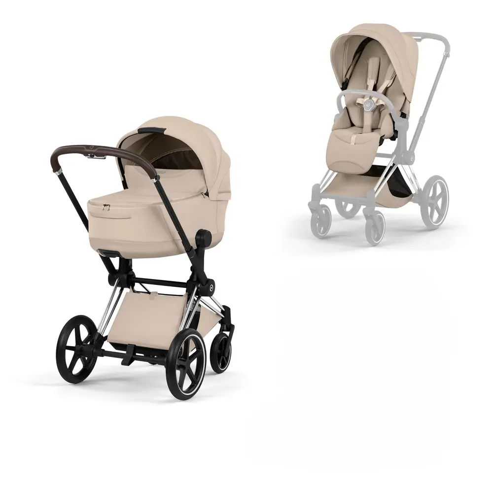 Cybex Priam Kombivogn Style Cozy Beige Chrome Brown