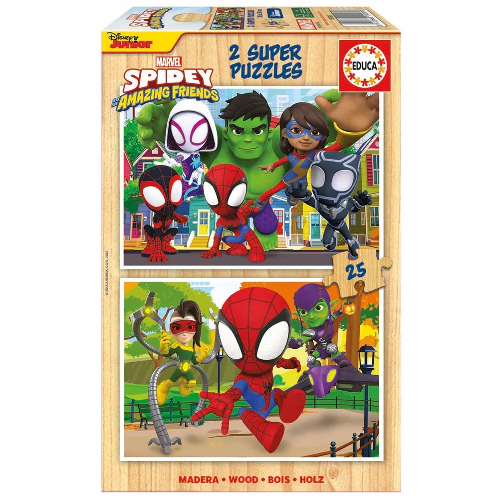 Educa Puslespil Spidey   His Friends