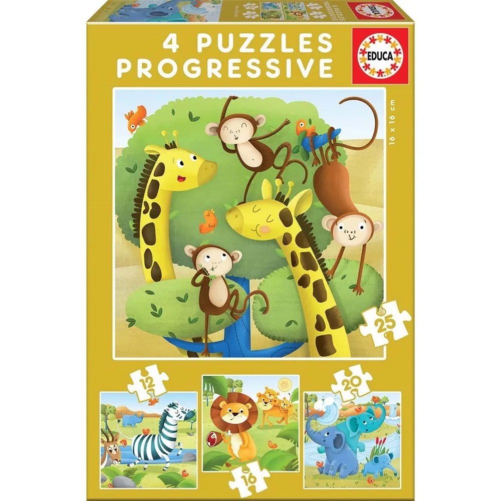 Educa Puslespil Wild Animals