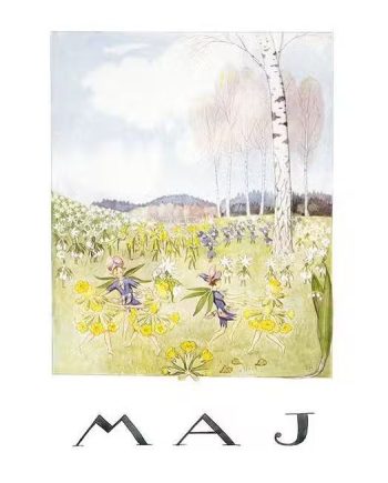 Elsa Beskow Billede Maj A4