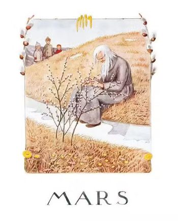 Elsa Beskow Billede Marts A4