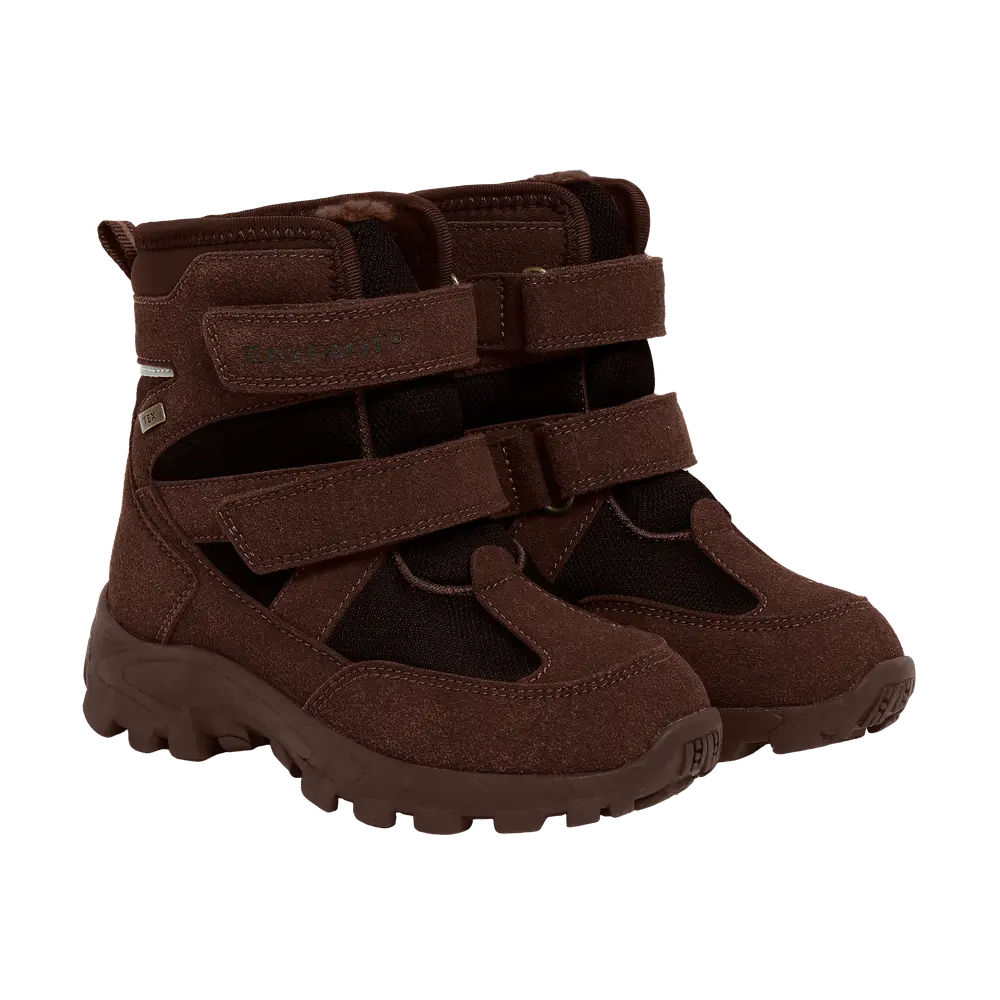En Fant Vinterstøvler    Velcro Tex Chocolate Brown 30
