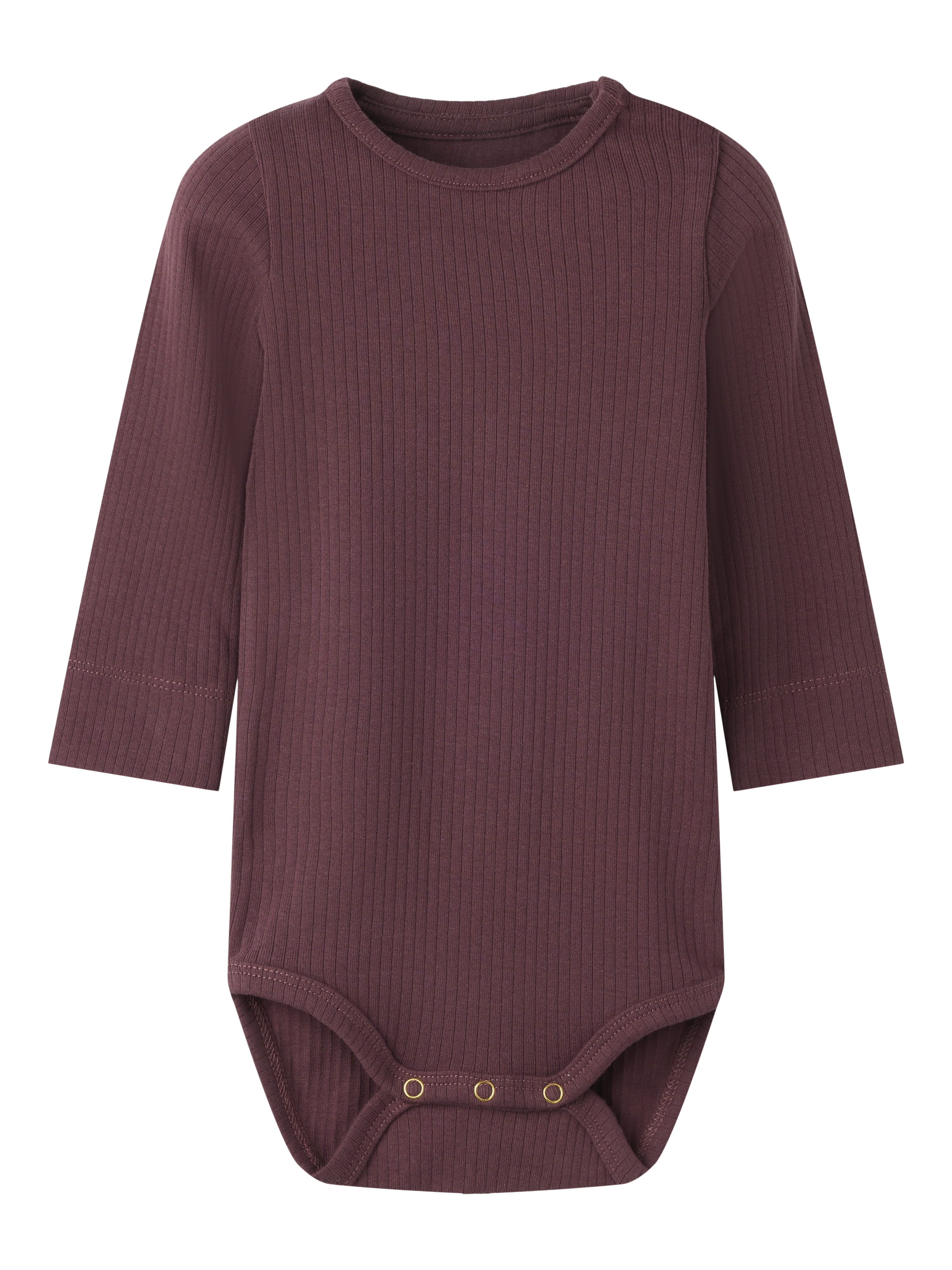 Ensfarvet Langærmet Body  50-92 74