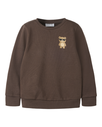 Ensfarvet Sweat Trøje  Str  86-116