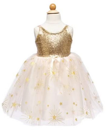 Great Pretenders Prinsessekjole Golden Glam- -  år  122-128