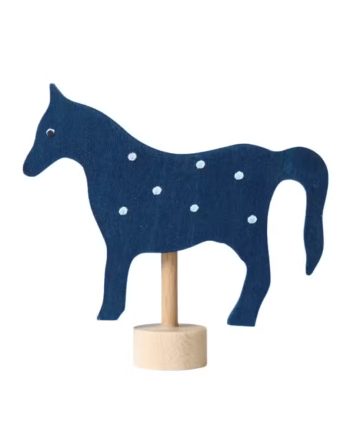 Grimms Træfigur Hest Blå