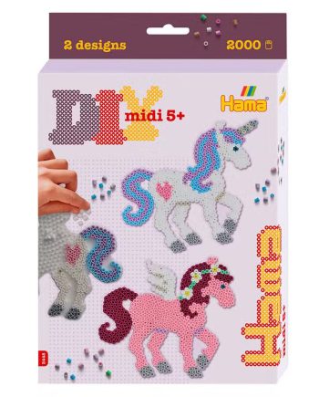 Hama Perleæske Midi Enhjørninger 2000 Perler