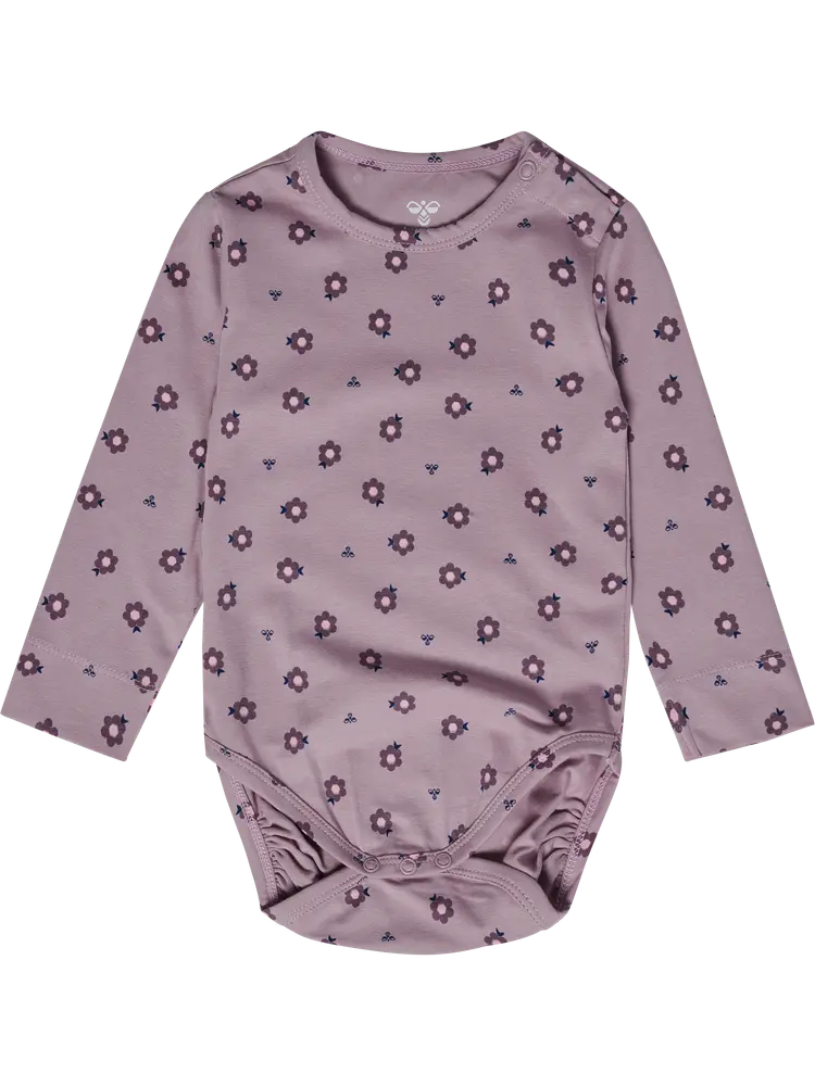 Hummel Langærmet Body    Print Sea Fog 68