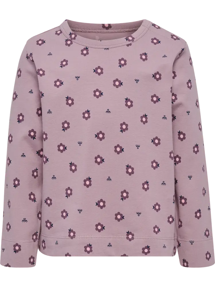 Hummel Langærmet  -shirt    Print Sea Fog 92