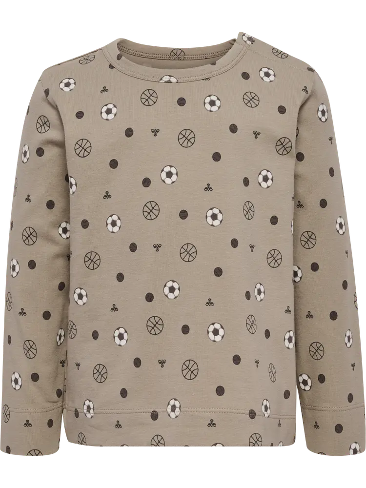 Hummel Langærmet  -shirt    Print Vintage Khaki 92