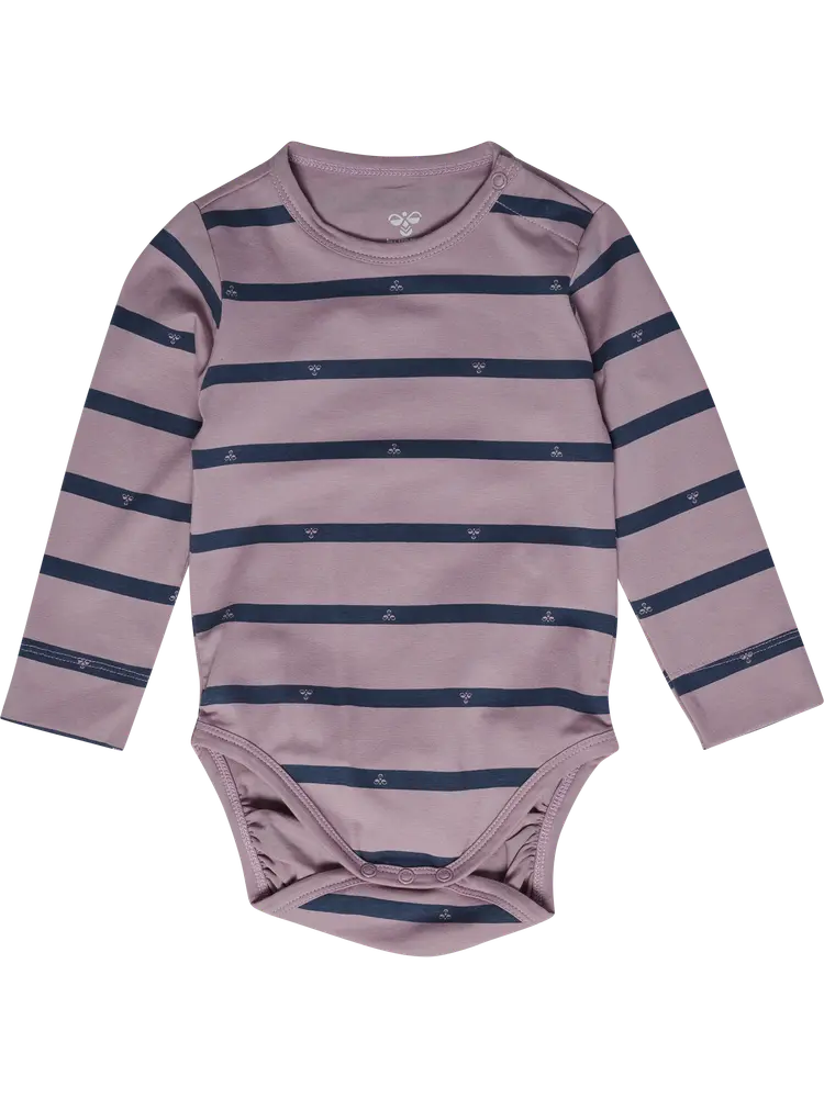 Hummel Stripy Bee Langærmet Body Sea Fog 80