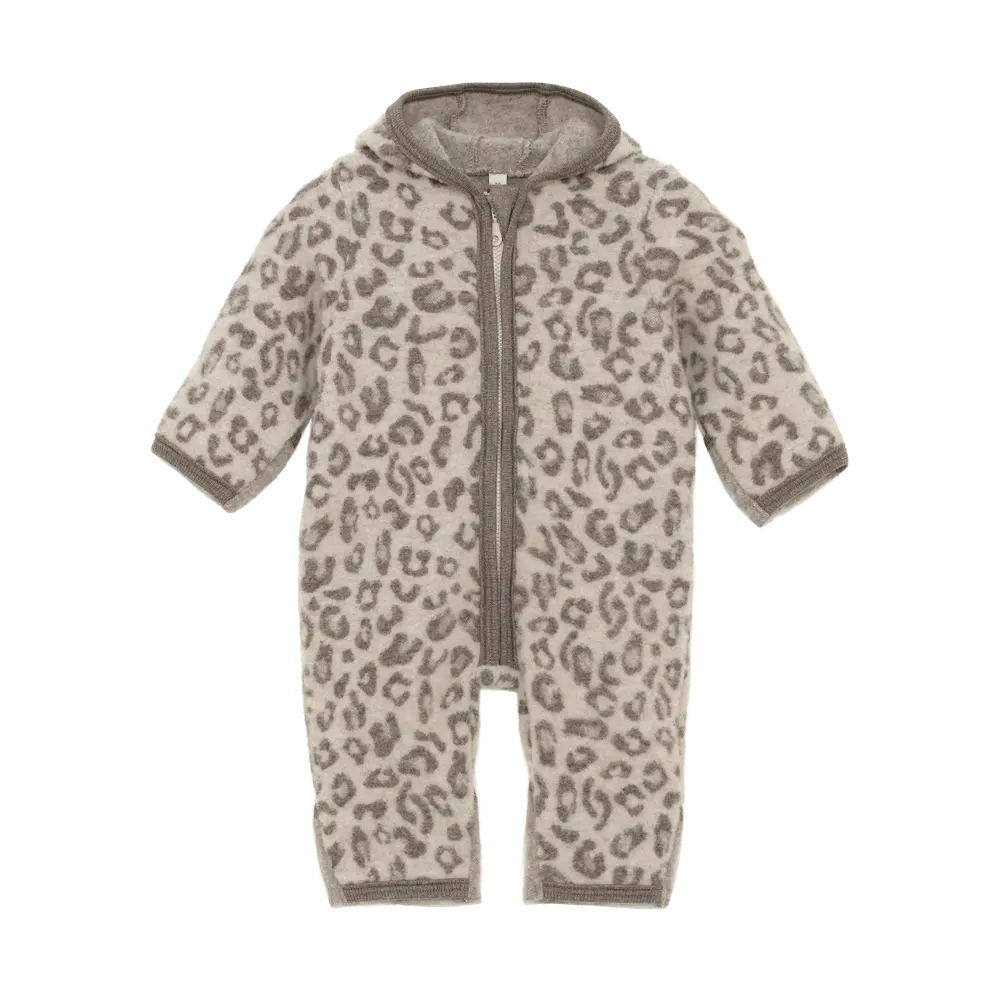 Huttelihut Pram Uld Fleece Køredragt Camel Melange 80