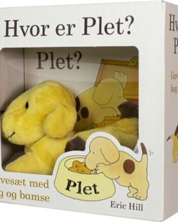 Hvor Er Plet  Gaveæske Med Bog Og Bamse
