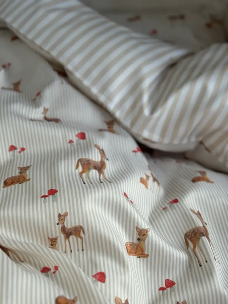 Juniorsengetøj  Bambi Beige 100x140 Cm