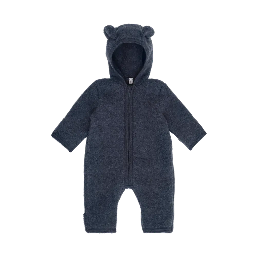 Køredragt    ører Uld Fleece Ombre Blue Melange 62