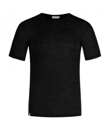 Kortærmet  -shirt Til Herre   100  Merino Uld Black
