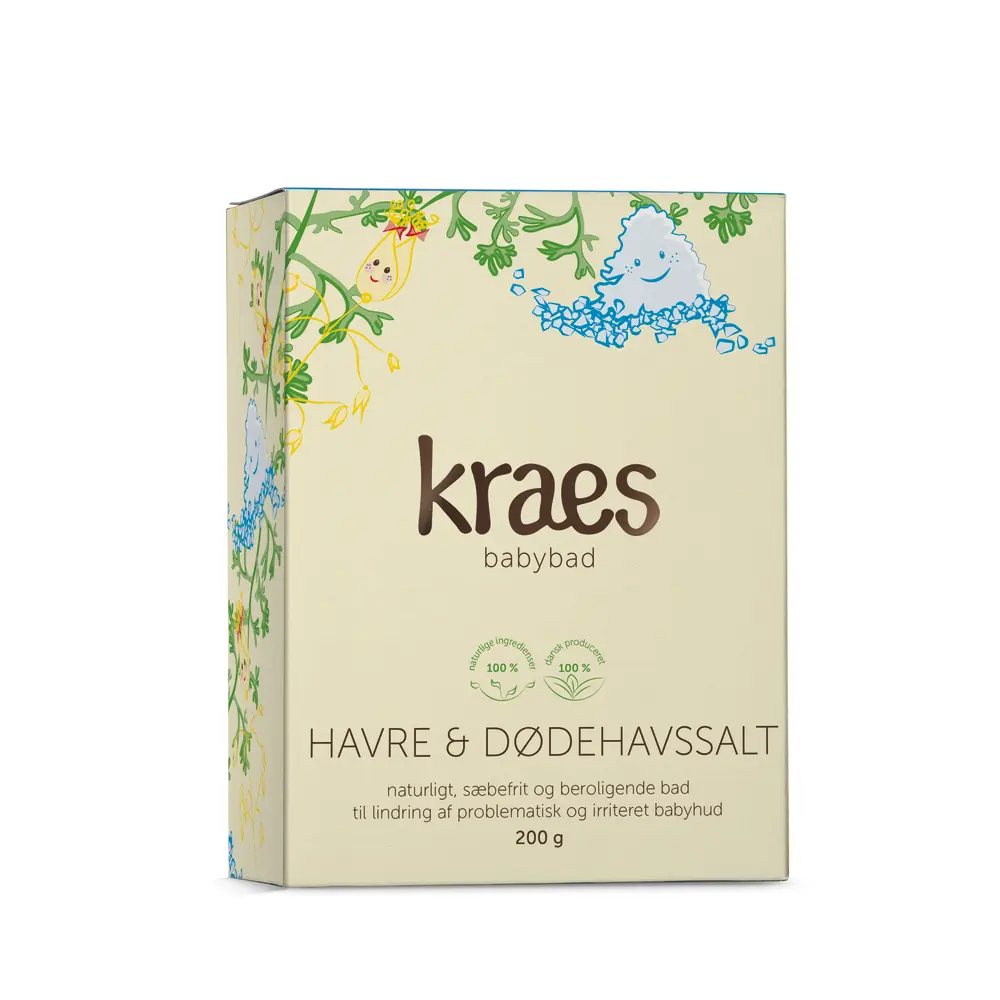 Kraes Babybad Med Havre Dødehavssalt 200