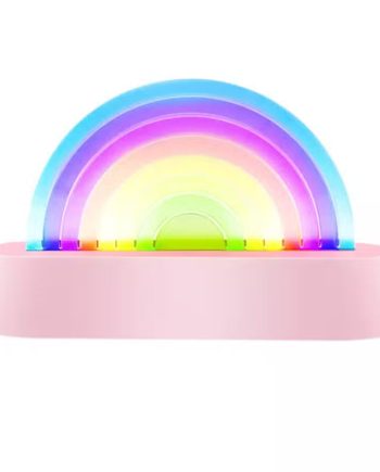 Lalarma Lampe Dansende Regnbue Pink