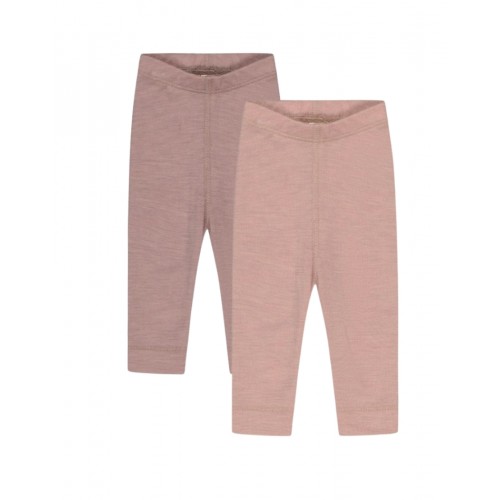 Leggings   100  Merino Uld Til Baby Og Børn   -pak 56 Soft Rose Lavender Melange