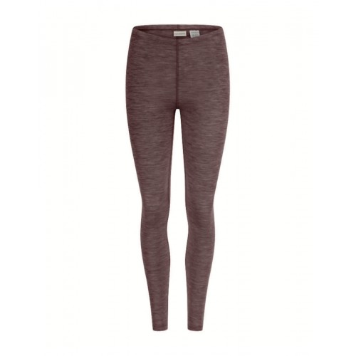 Leggings Til Dame   100  Merino Uld Plum Melange